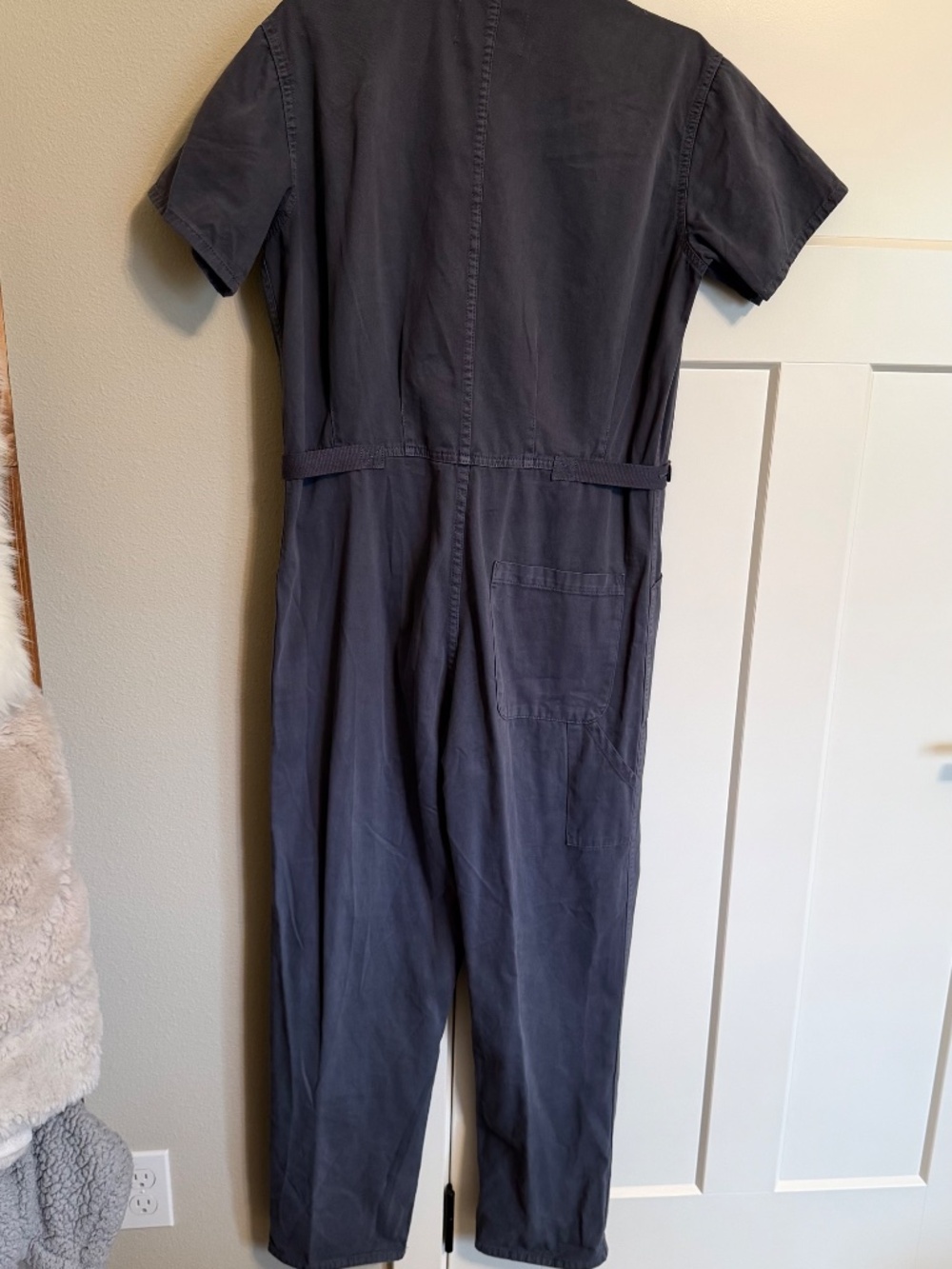 PISTOLA Grover Cotton Jumpsuit, Blue Stone, Small - Picture 5 of 5